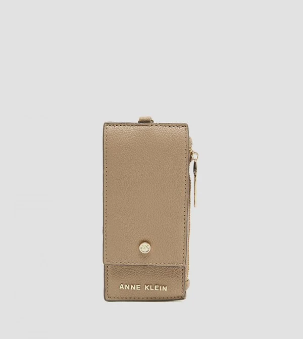 Anne Klein Logo Detail Zippered Wallet